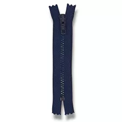 Reißverschluß, YKK, 14 cm lang, Vislon, Dekor, Nachtblau