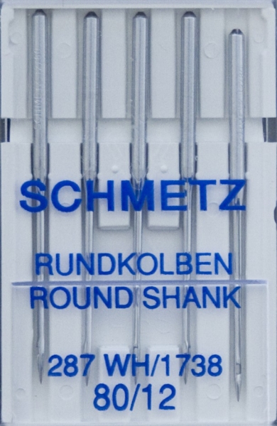 A LR 80-110; + Schmetz-Rundkolbennadeln System 1738 