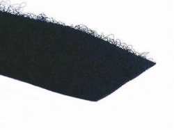 Klettband, Schwarz, Flauschseite, 20mm breit, zum Aufnähen