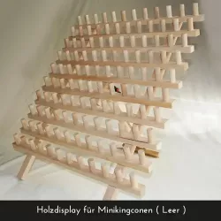 Garnrollenständer für Miniking Spulen, 120 Rollen, Holz
