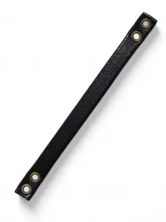 Aufhänger aus Kunstleder mit Metallösen, 10er Pack